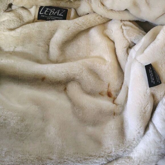 Vintage Y2K Penny Lane Faux Fur Trim Suede Coat Womens Size XL Boho - Picture 10 of 16